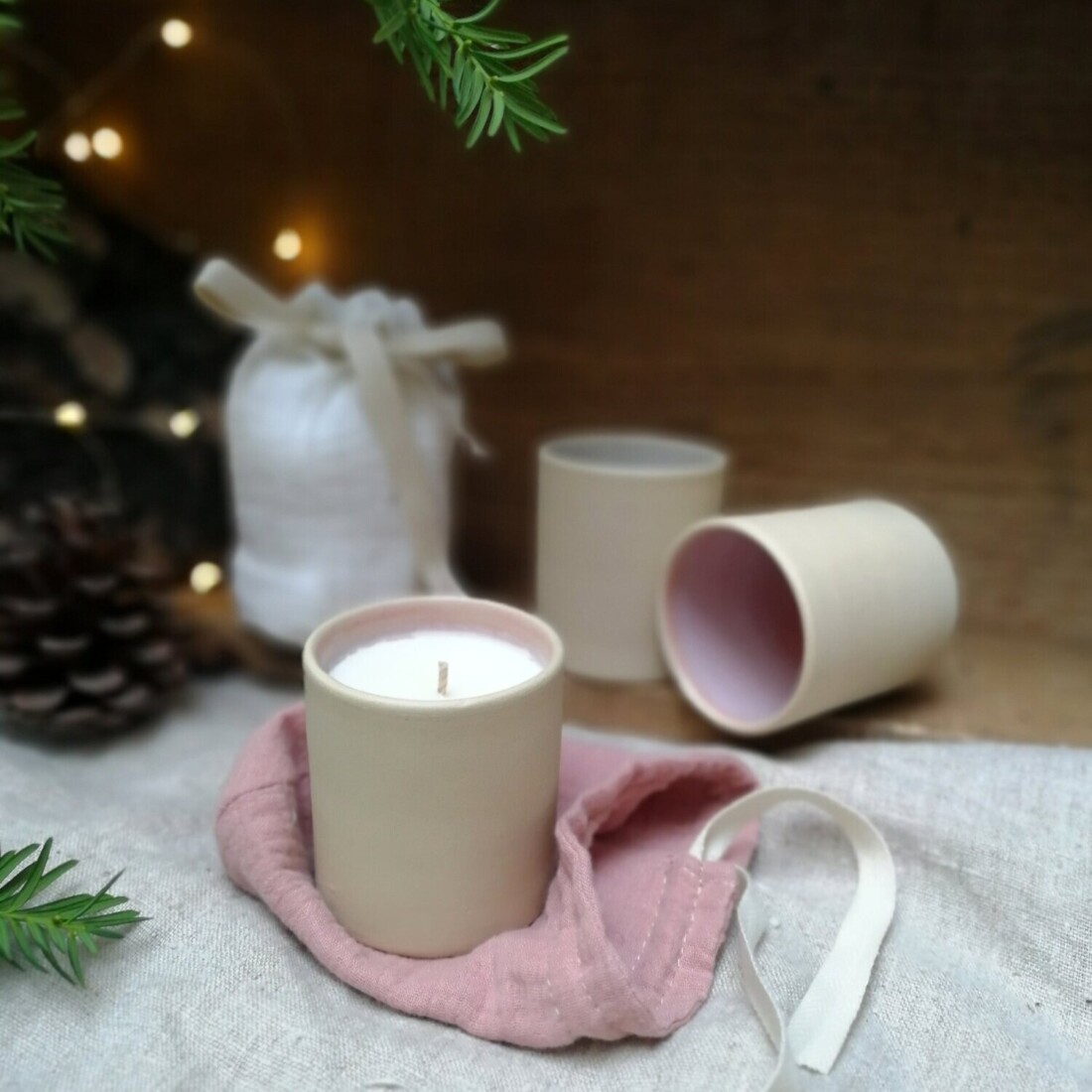Bougie ceramique edition limitee Noel en Provence