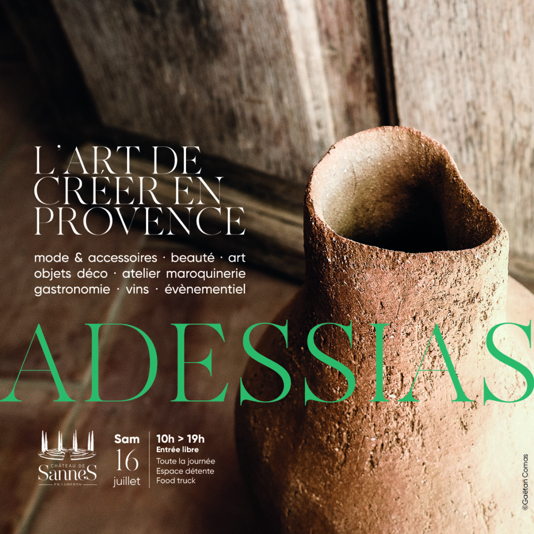 Adessias, l’art de créer en Provence. Exposition-vente art, artisanat et savoir-faire locaux.