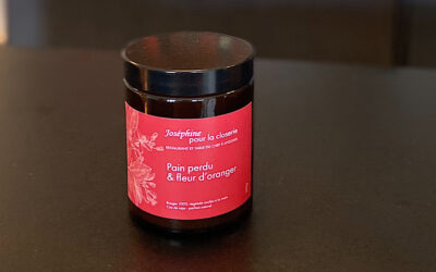 La bougie Joséphine pour la closerie, une bougie sur mesure pour un dessert signature