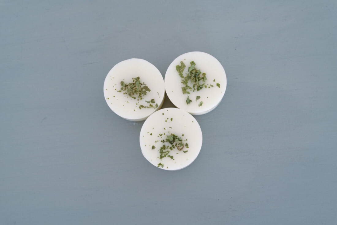 3 fondants cire parfumee verveine