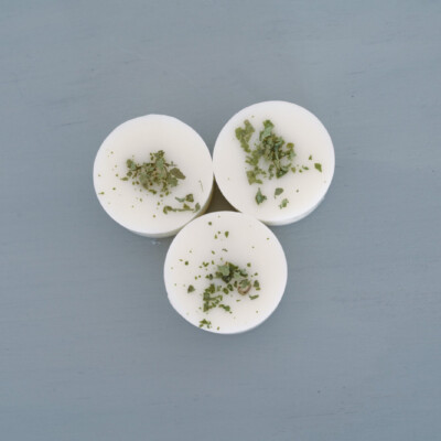 3 fondants cire parfumee verveine