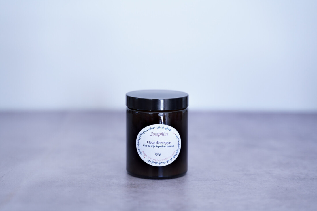 bougie artisanale parfumee fleur oranger 150g
