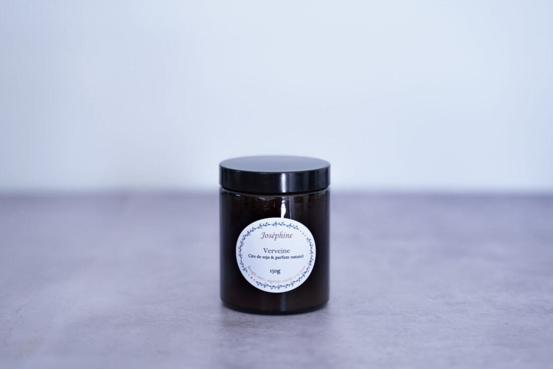 bougie artisanale parfumee verveine 150g
