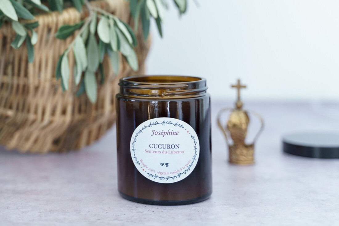 bougie parfumee Cucuron 150g vue de face