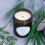 bougie parfumee ansouis vue de haut allumee 2
