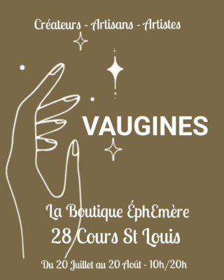 Les bougies parfumées Joséphine à la boutique éphémère à Vaugine