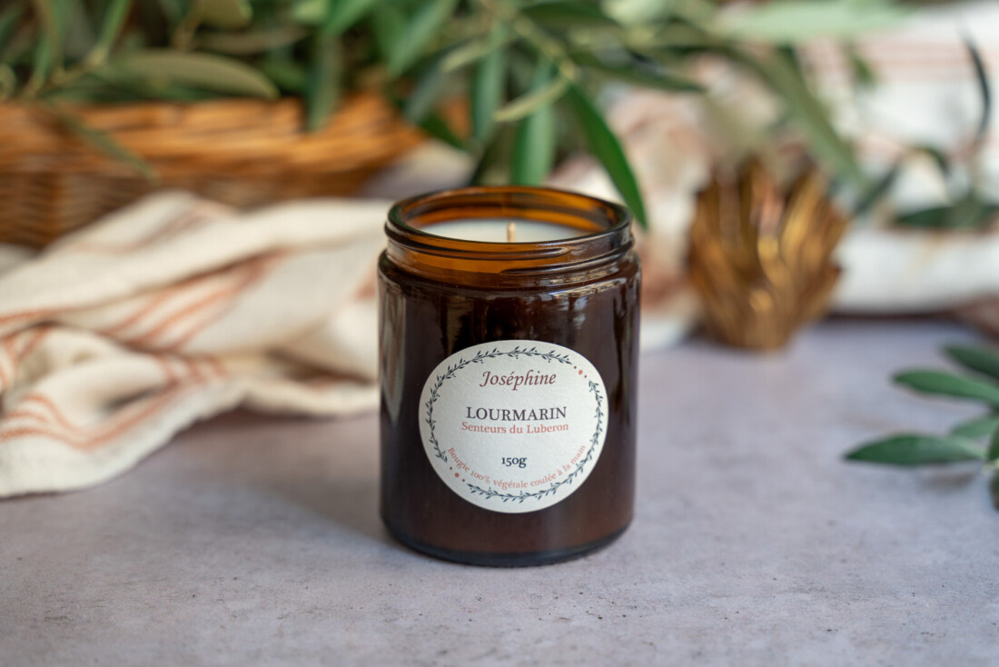 bougie parfumée Lourmarin vue de face