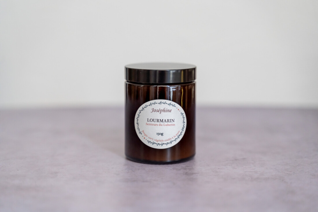 bougie parfumée Lourmarin vue de face 150g