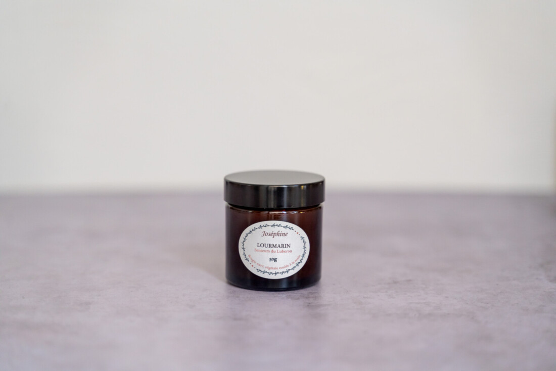 bougie parfumée Lourmarin vue de face 50g