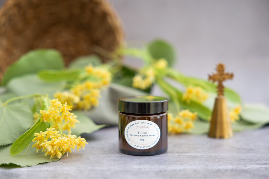 Bougie Tilleul 50g vue de face
